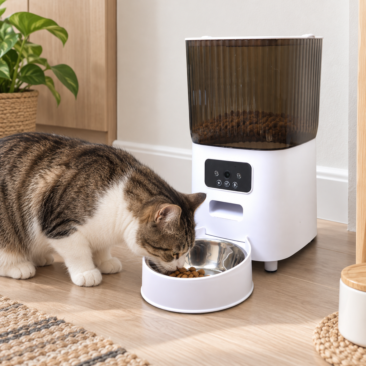Katze am einzelnen Futternapf des Tatzenblick™