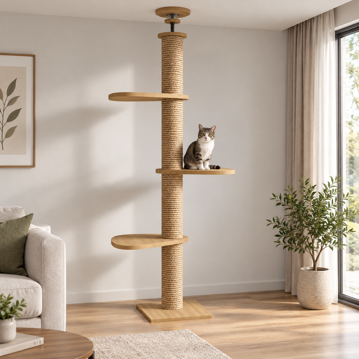 Katze auf der mittleren Plattform von Tatzenstamm™